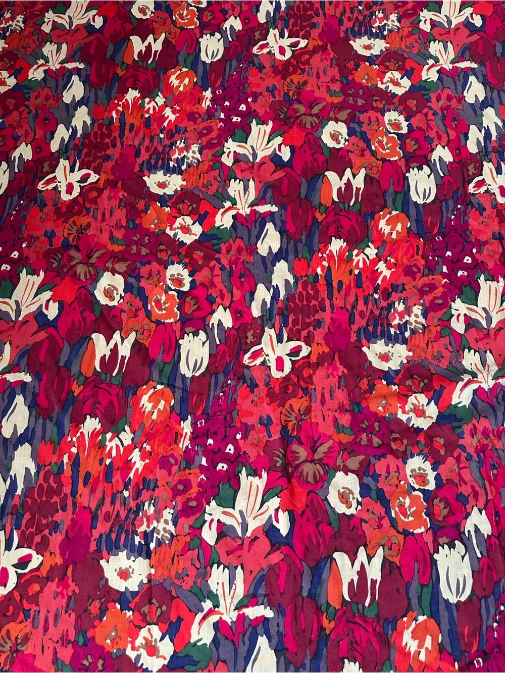 Liberty London All Wool Floral Scarf 50
